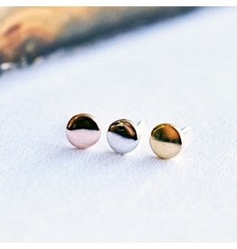 BVLA Polished Disc 14k Gold Threadless Ends