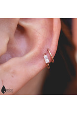 BVLA 18g Simple Seam Rings in 14k Gold by BVLA