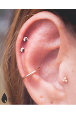 BVLA 16g Simple Seam Rings in 14k Gold by BVLA