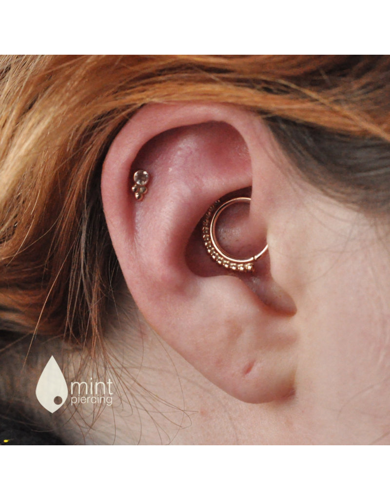 BVLA 16g Latchmi Seam Rings in 14k Rose Gold by BVLA!