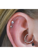 BVLA Polished Disc in 14k Gold Threadless Ends by BVLA!