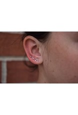 BVLA Polished Disc in 14k Gold Threadless Ends by BVLA!