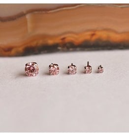 Neometal Titanium Threadless Prong Gem End Morganite