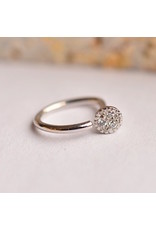 BVLA 18g 5/16" Nostril Snail with 3mm Pave Circle with Genuine Diamonds in 14k Gold by BVLA!