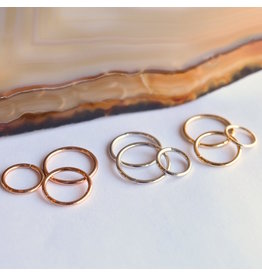 BVLA 16g 14k Gold Seam Rings by BVLA