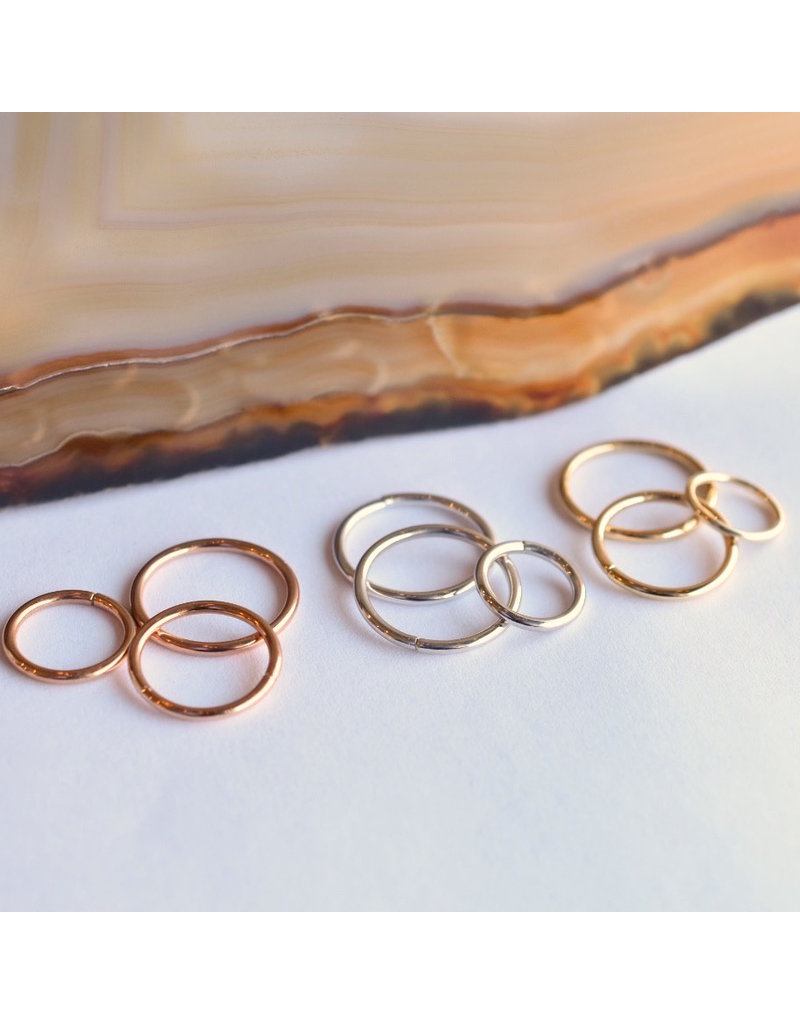 BVLA 16g Simple Seam Rings in 14k Gold by BVLA