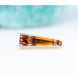 BVLA Valerian Madeira Citrine Yellow Gold 16g Threaded End