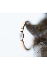 BVLA 18g Fixed Marquise Seam Rings with 3x1.5mm CZ in 14k Gold by BVLA!