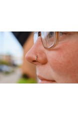 BVLA 18g Fixed Marquise Seam Rings with 3x1.5mm CZ in 14k Gold by BVLA!