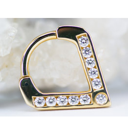 BVLA Muir 16g 5/16 Clicker 14k Yellow Gold Diamond