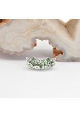 BVLA 4 Gem Pear Panaraya with Seafoam Tourmaline in 14k White Gold 16g Threaded End by BVLA!