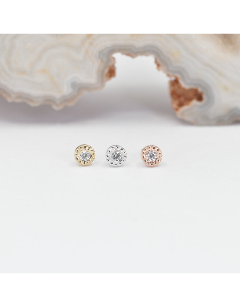 BVLA Pave Circle Threadless End CZ