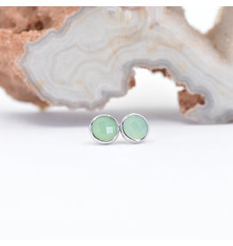 BVLA 4mm Chrysoprase White Gold Threadless End