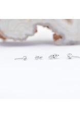 BVLA V Prong with Marquise Genuine Diamond or CZ in 14k Gold Threadless Ends by BVLA!