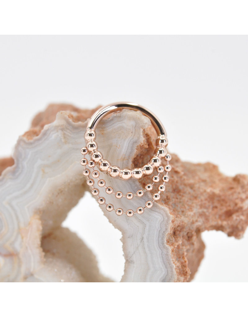 BVLA 16g Feel the Spin Seam Rings in 14k Gold by BVLA!