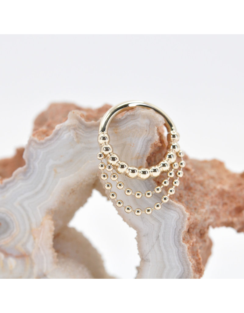 BVLA 16g Feel the Spin Seam Rings in 14k Gold by BVLA!