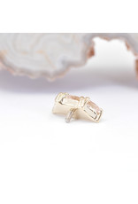 BVLA Irisa 3 with Faceted Oregon Sunstone in 14k Yellow Gold 16g Threaded End by BVLA!