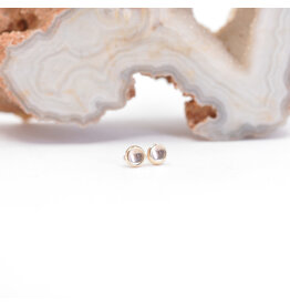 BVLA 2mm Rose Quartz Yellow Gold Threadless Ends