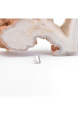 BVLA 4x2.5mm Pear Prong with Rose Cut Labradorite in 14k White Gold Threadless Ends by BVLA!
