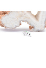 BVLA 5 Gem Graduating Panaraya with Chrysoprase Cabochon in 14k White Gold 16g Threaded End by BVLA!