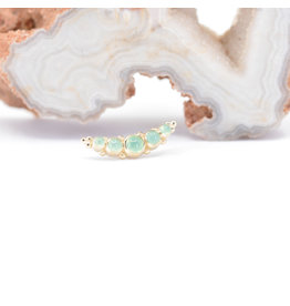 BVLA 5 Gem Panaraya Chrysoprase Yellow Gold 16g Threaded