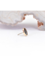 BVLA 4mm Cup with Faceted Zawadi Sapphire in 14k Yellow Gold Threadless Ends