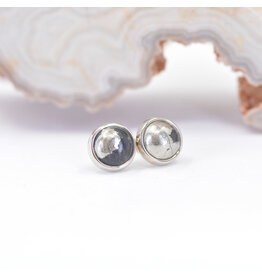 BVLA 4mm Pyrite White Gold Threadless Ends