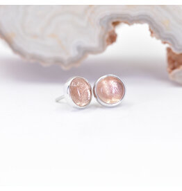 BVLA 4mm Sunstone White Gold Threadless Ends