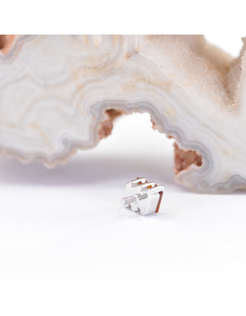 BVLA Liara 3 with Madeira Citrine in 14k White Gold 16g Threaded End by BVLA!