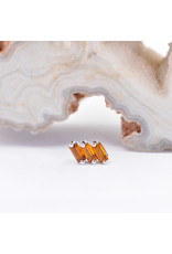 BVLA Liara 3 with Madeira Citrine in 14k White Gold 16g Threaded End by BVLA!