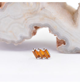 BVLA Liara Madeira Citrine White Gold 16g Threaded End