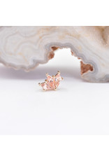 BVLA Daydream with Champagne Sapphire in 14k Yellow Gold 16g Threaded End by BVLA!