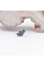 BVLA Daydream with London Blue Topaz in 14k White Gold 16g Threaded End by BVLA!