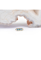 BVLA Sillan with Ocean Blue Diamond in 14k Yellow Gold Threadless End