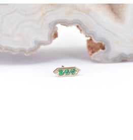 BVLA Sillan Emerald Yellow Gold Threadless End