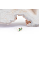 BVLA Sillan with Emerald in 14k Yellow Gold Threadless End