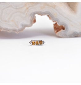 BVLA Sillan Citrine White Gold Threadless End