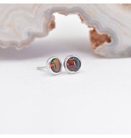 BVLA 3mm Gilson Opal White Gold Threadless Ends