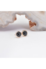 BVLA 3mm Cup with Onyx Cabochon in 14k Yellow Gold Threadless Ends