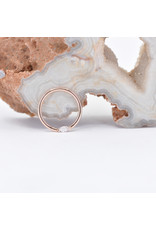 BVLA 18g Outward Facing Fixed Marquise Seam Rings with 3x1.5mm CZ in 14k Gold by BVLA!