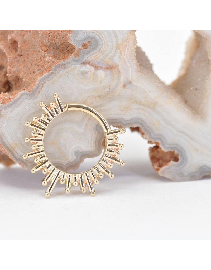 BVLA 16g Ray of Light Seam Rings in 14k Gold by BVLA!