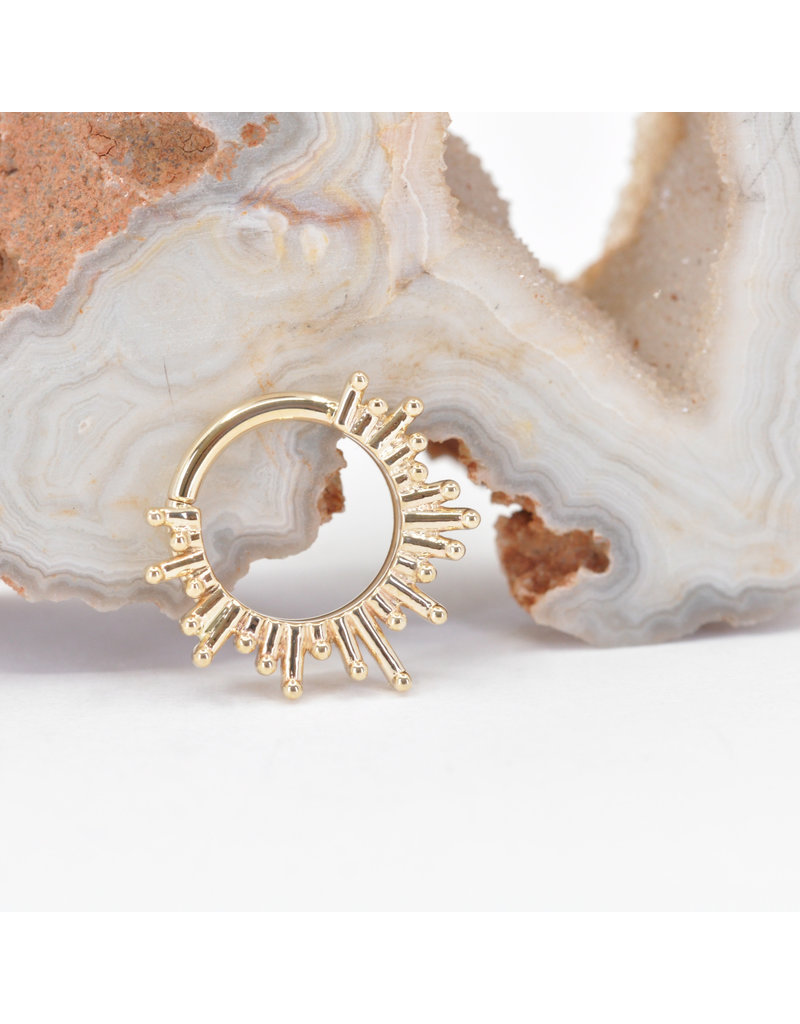 BVLA 16g Ray of Light Seam Rings in 14k Gold by BVLA!