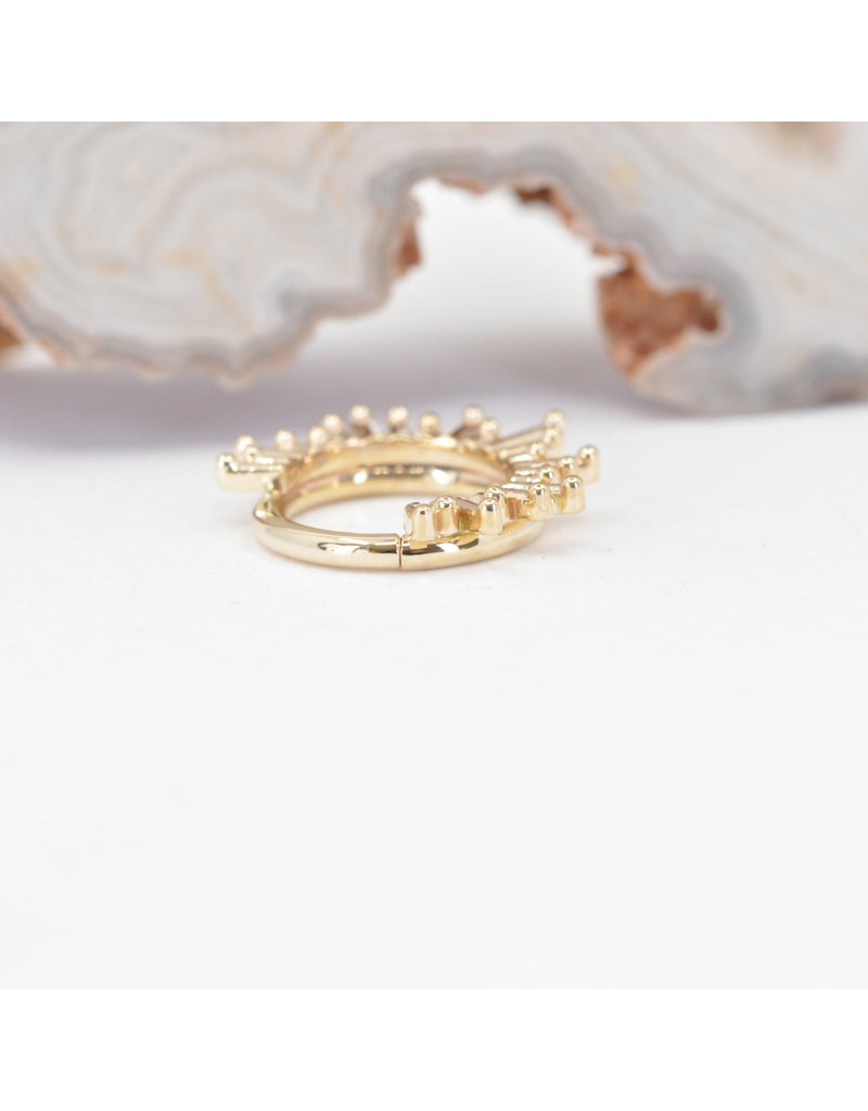 BVLA 16g Ray of Light Seam Rings in 14k Gold by BVLA!