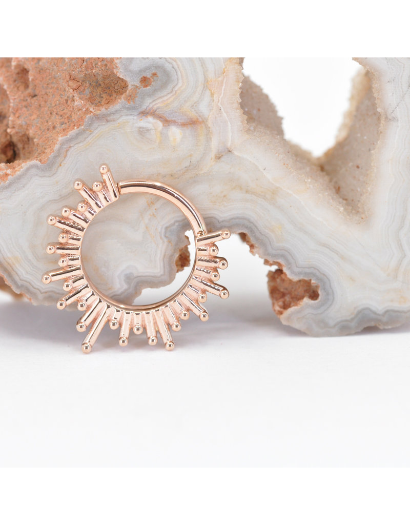 BVLA 16g Ray of Light Seam Rings in 14k Gold by BVLA!