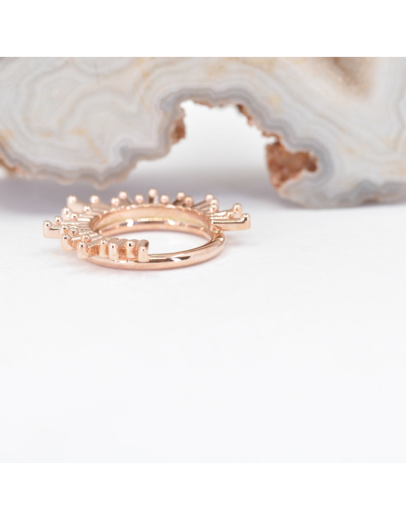 BVLA 16g Ray of Light Seam Rings in 14k Gold by BVLA!