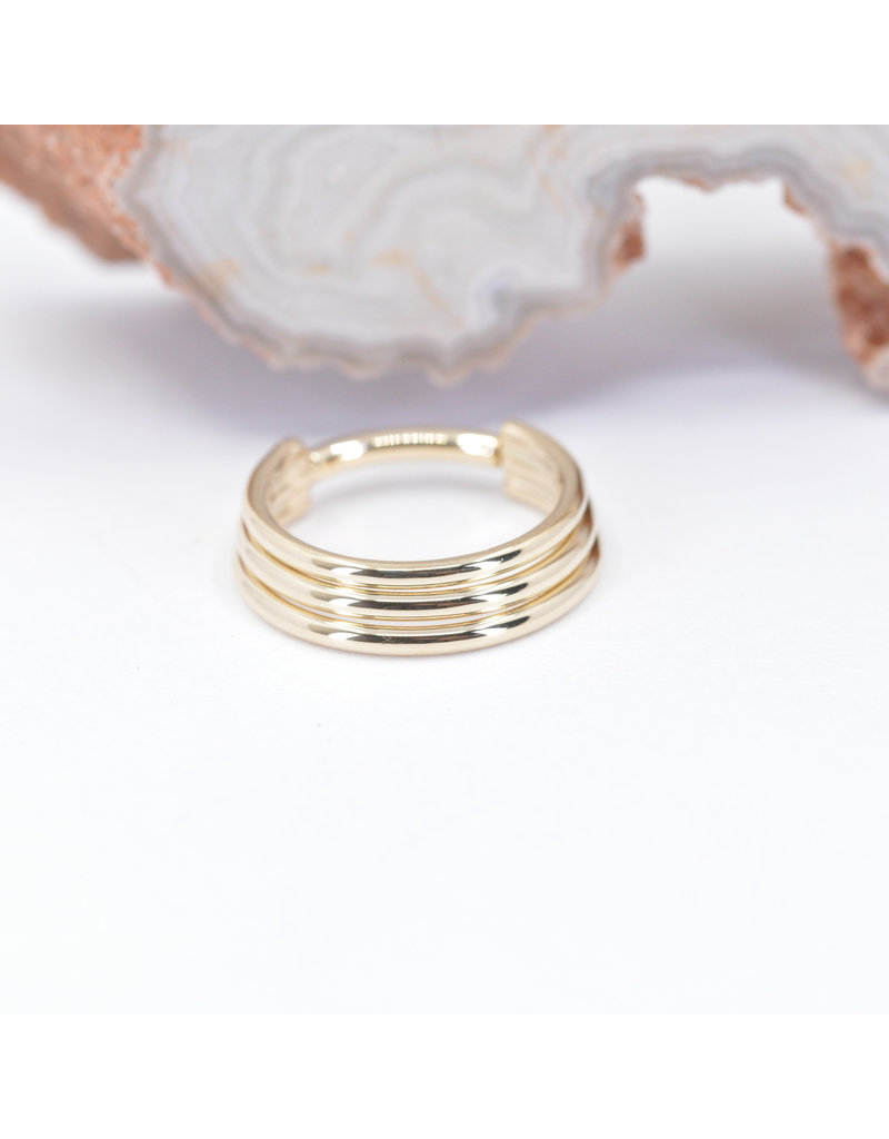 BVLA 16g Mini Moody Clicker Rings in 14k Gold by BVLA!