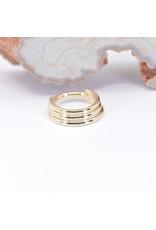 BVLA 16g Mini Moody Clicker Rings in 14k Gold by BVLA!