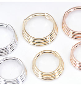 BVLA Mini Moody 14k Gold 16g Clicker Rings