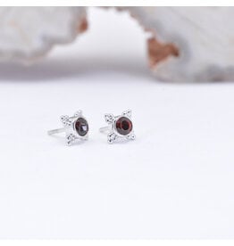 BVLA Mini Kandy Garnet White Gold Threadless Ends