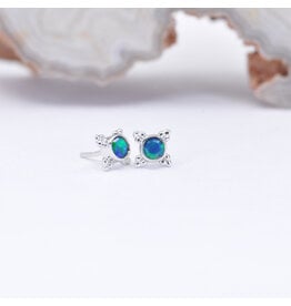 BVLA Mini Kandy Black Opal White Gold Threadless Ends